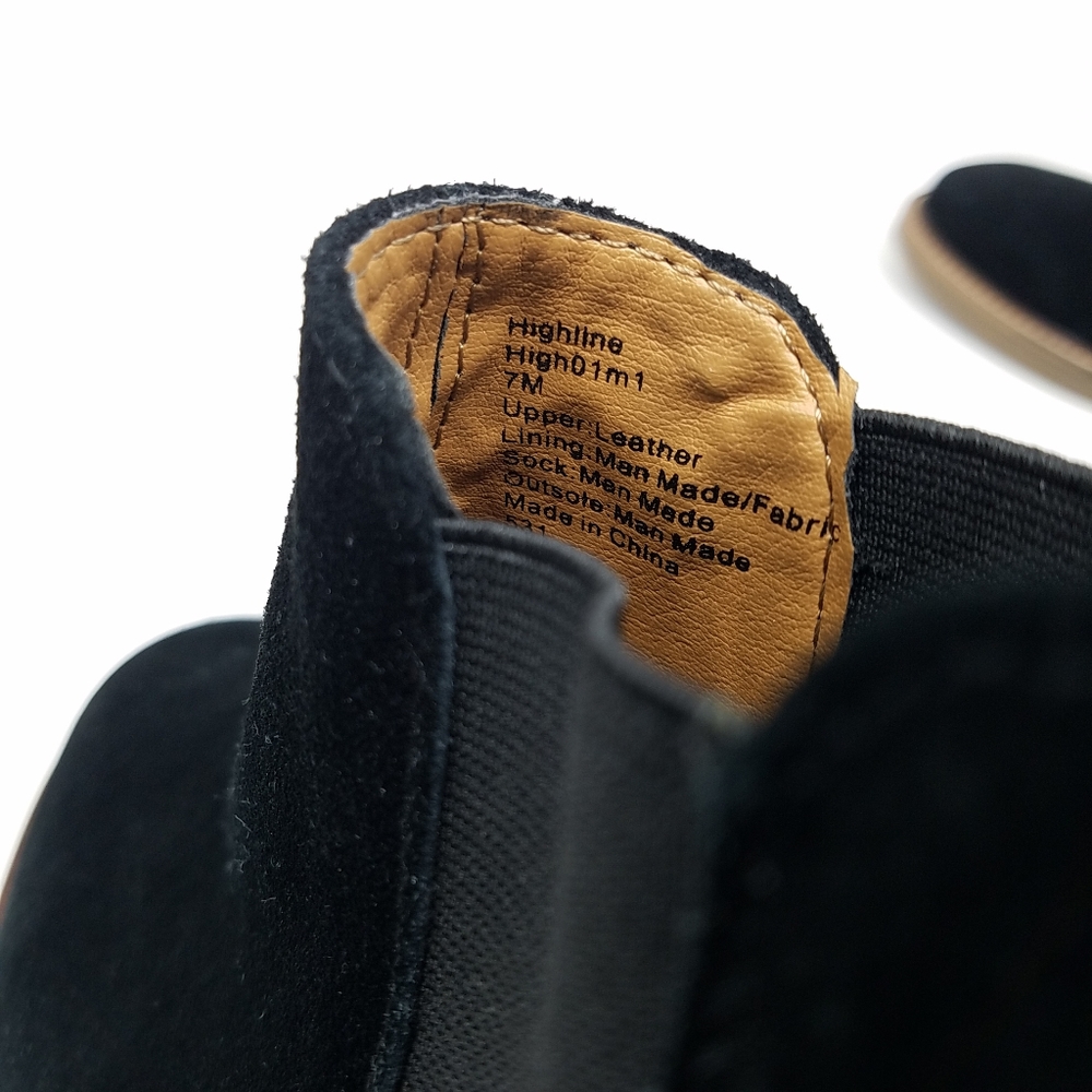 Steve Madden Black Suede Chelsea Boots - Picture 6 of 16